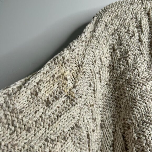 Cream oversized vintage cardigan size medium by Tony Lambert - Picture 4 of 6